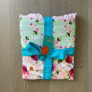 Posh Peanut ruffled reversible blanket